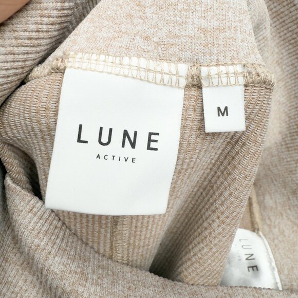 LUNE ACTIVE Ribbed Sport Luna Beige Leggings Size M - Picture 8 of 9